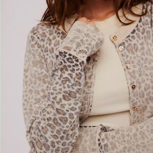 Leopard Print Button-Up Cardigan